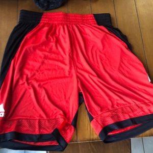 Black and Red Basketball Shorts